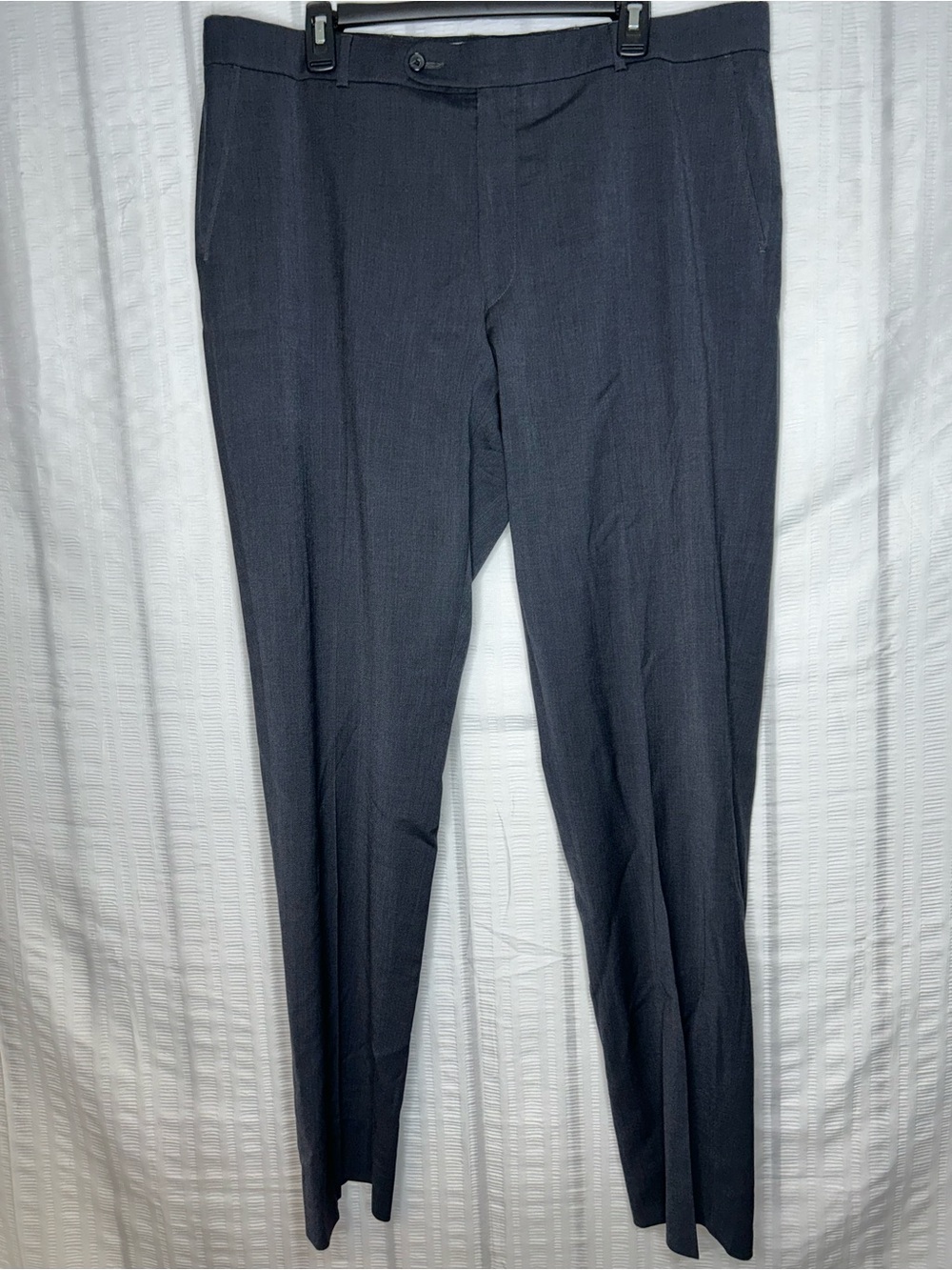 Ballin Pants Mens 38X34 Gray 120s Wool Trousers Dress Slacks Pleated Comfort Eze